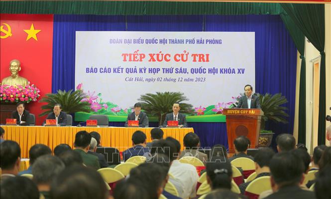 Cử tri thành phố Hải Phòng đánh giá cao kết quả Kỳ họp thứ 6, Quốc hội khóa XV