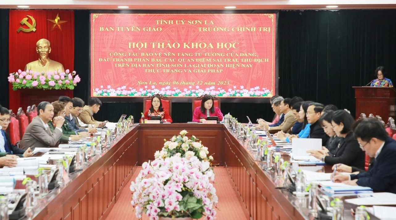 Sơn La đẩy mạnh bảo vệ nền tảng tư tưởng của Đảng, đấu tranh phản bác các quan điểm sai trái, thù địch