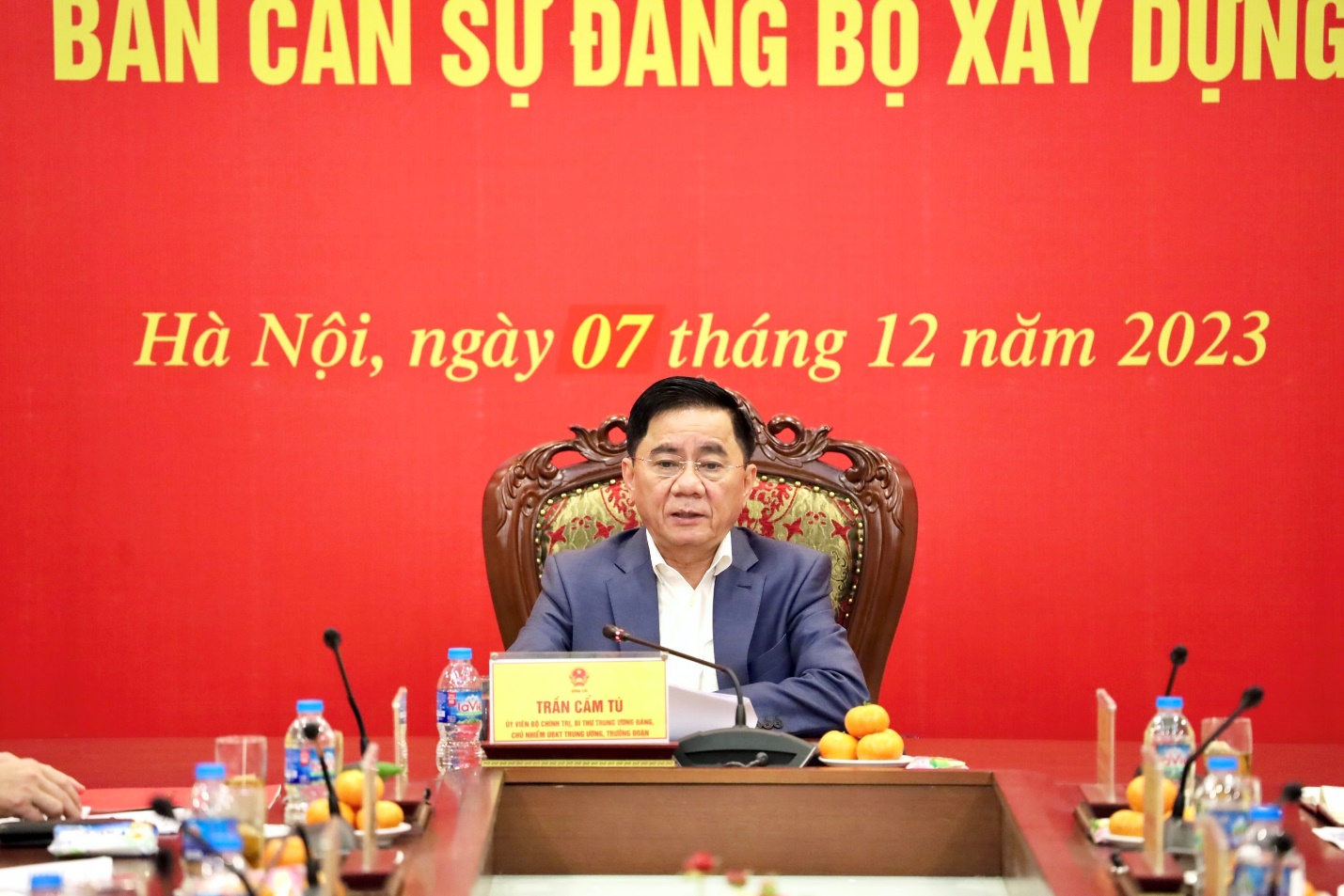 Thông báo dự thảo báo cáo kết quả kiểm tra đối với Ban cán sự đảng Bộ Xây dựng