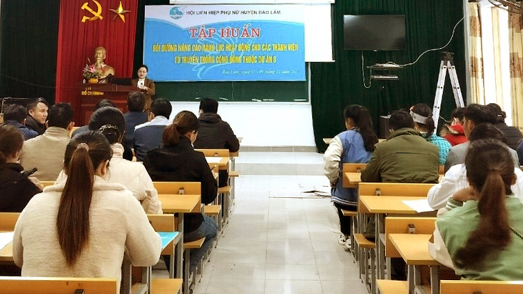 Nâng cao năng lực hoạt động thực hiện bình đẳng giới cho hơn 100 cán bộ ở Bảo Lâm