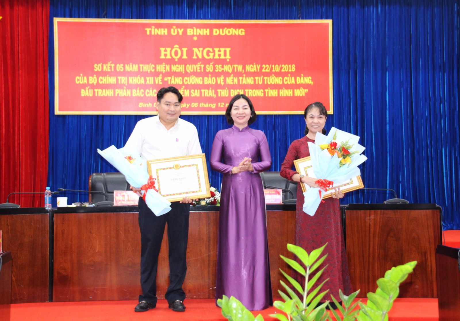Bình Dương Tuyên dương tập thể, cá nhân có thành tích trong bảo vệ nền tảng tư tưởng của Đảng