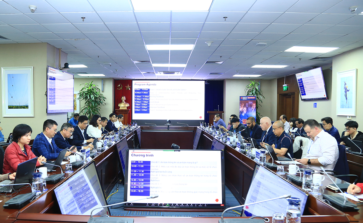 EVN và RMIT tổ chức Hội thảo Đại sứ an toàn thông tin