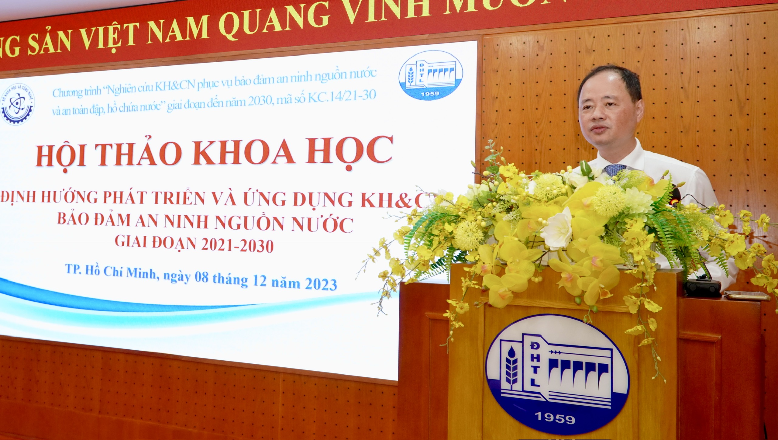 Ứng dụng KH CN phục vụ bảo đảm an ninh nguồn nước và an toàn đập, hồ