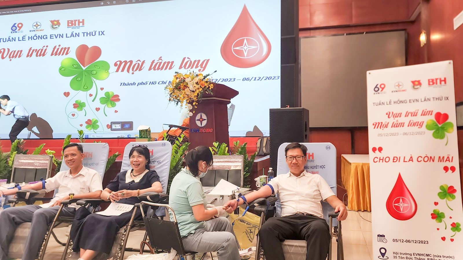 CNVC-LĐ Tổng Công ty Điện lực TP Hồ Chí Minh hiến máu tình nguyện