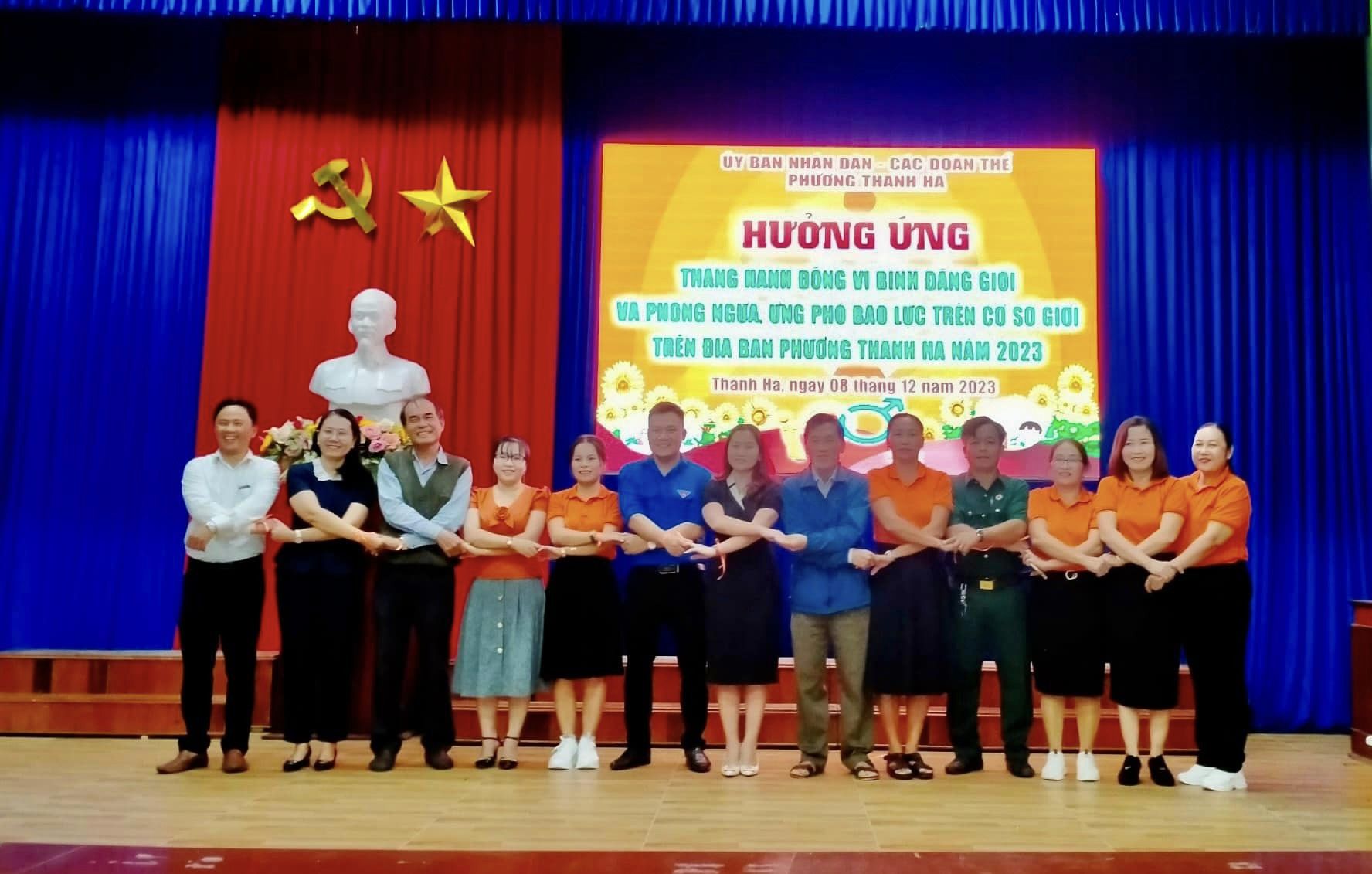 Phường Thanh Hà Biểu thị quyết tâm thực hiện bình đẳng giới, chấm dứt bạo lực đối với phụ nữ và trẻ em