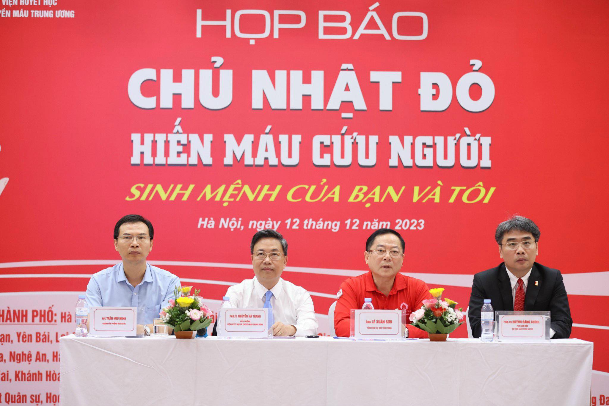 Chủ Nhật Đỏ lần thứ XVI dự kiến tiếp nhận 50 000 đơn vị máu