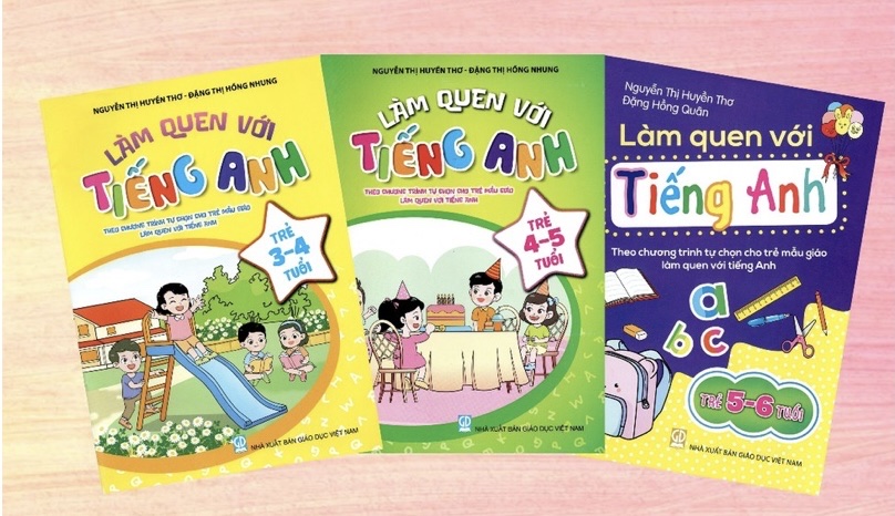 Bộ sách Làm quen tiếng Anh dành cho lứa tuổi mẫu giáo