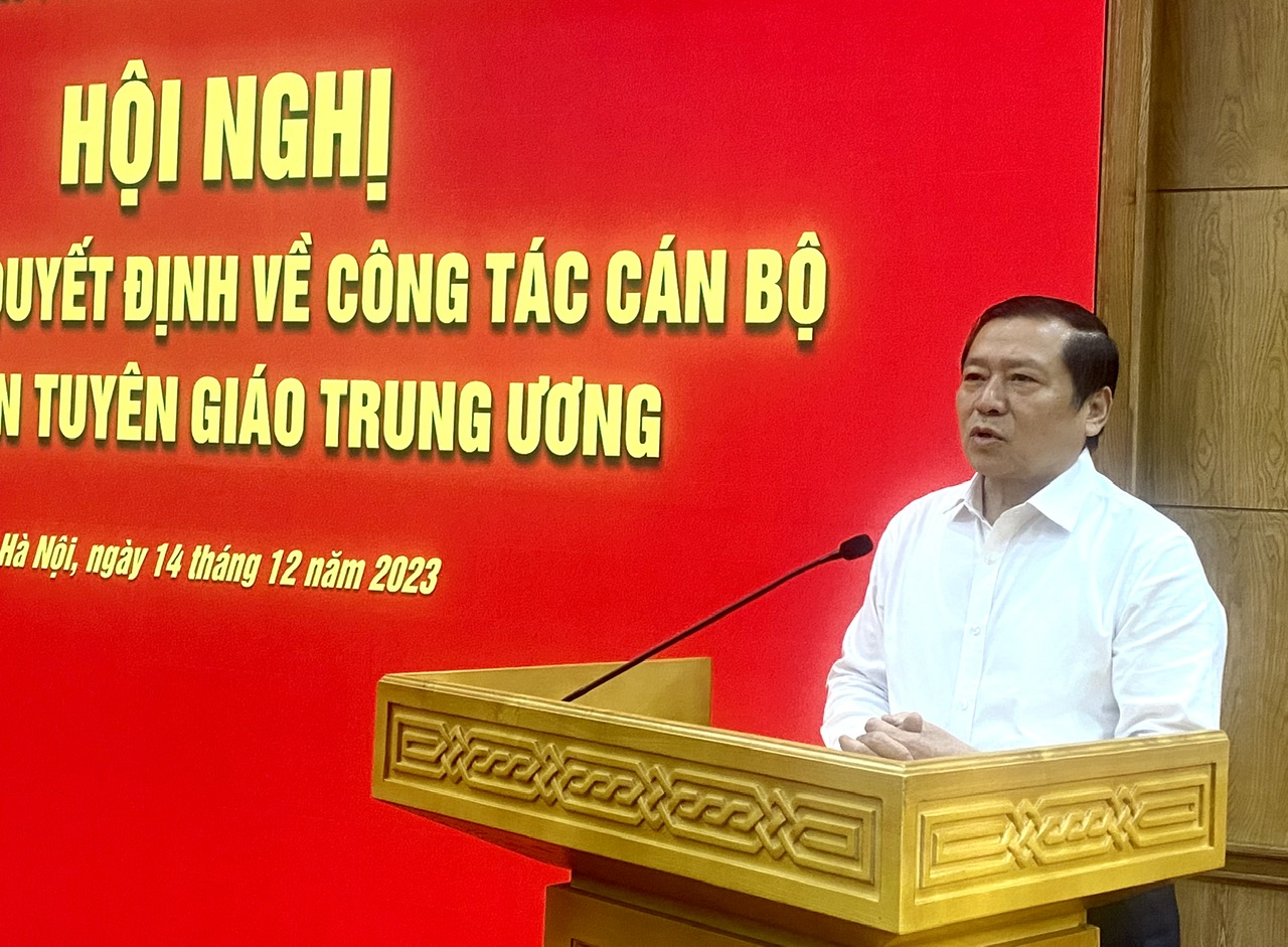 Ban Tuyên giáo Trung ương công bố quyết định về công tác cán bộ