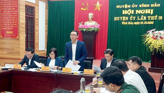 Vĩnh Bảo tập trung cao cho nhiệm vụ xây dựng nông thôn mới nâng cao, nông thôn mới kiểu mẫu