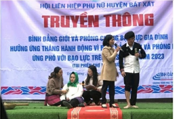 Bát Xát tổ chức truyền thông về bình đẳng giới, phòng chống bạo lực gia đình