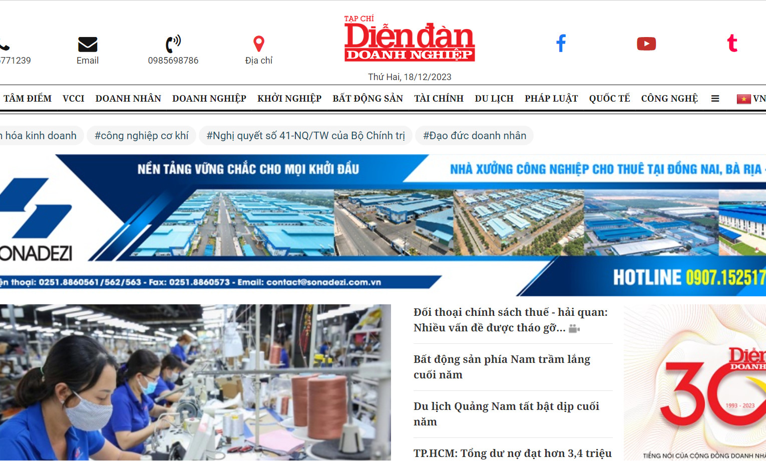 Xử phạt Tạp chí Diễn đàn doanh nghiệp 252,5 triệu đồng