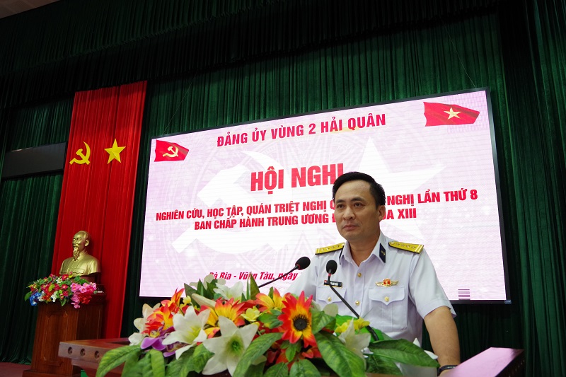 Vùng 2 Hải quân tổ chức nghiên cứu, học tập, quán triệt Nghị quyết Trung ương 8
