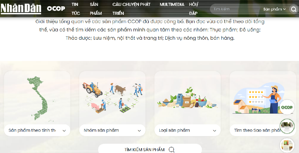 Lan tỏa giá trị của sản phẩm OCOP trên Báo Nhân Dân