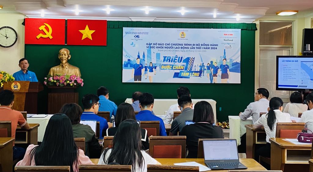 10 000 người sẽ tham gia chương trình đi bộ đồng hành “Vì sức khỏe người lao động”