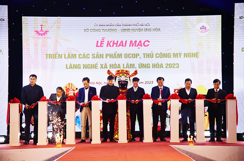 Hà Nội Quảng bá các sản phẩm OCOP, thủ công mỹ nghệ làng nghề xã Hòa Lâm, Ứng Hòa
