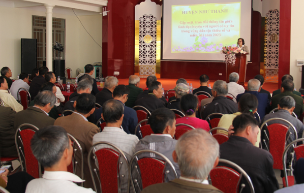 Như Thanh tập huấn, phổ biến kiến thức cho người có uy tín trong đồng bào dân tộc thiểu số