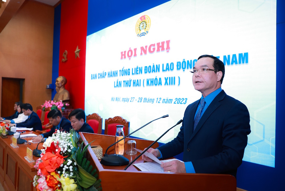 Phấn đấu đạt chỉ tiêu tăng thêm 1 triệu đoàn viên công đoàn trong năm 2024