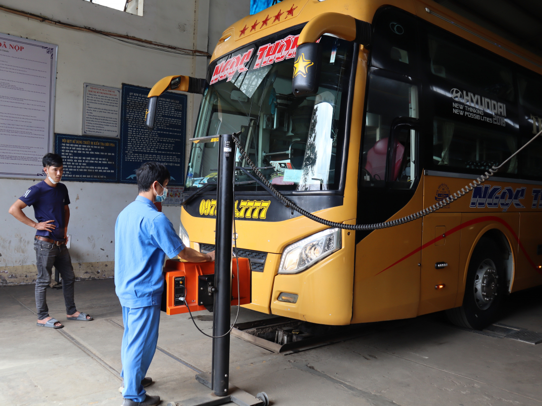 Đắk Lắk Gần 75 lượt phương tiện đạt tiêu chuẩn an toàn kỹ thuật