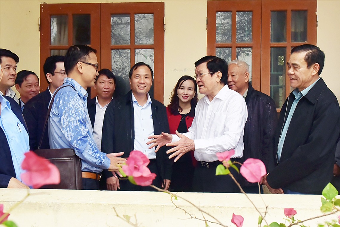 Đẩy nhanh tiến độ các công trình điểm trường vượt lũ trên địa bàn Hà Tĩnh