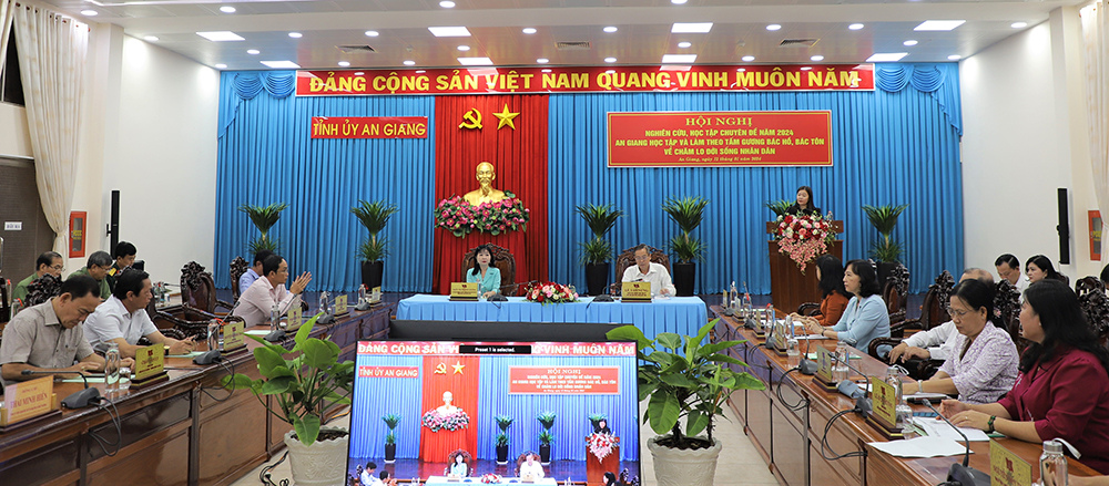 An Giang học tập và làm theo tấm gương Bác Hồ, Bác Tôn về chăm lo đời sống nhân dân