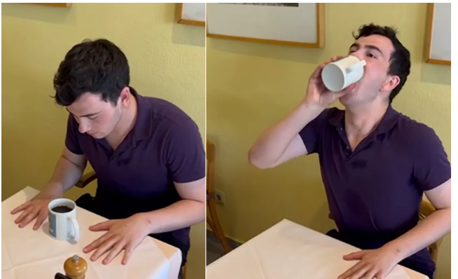 Người uống cà phê nhanh nhất thế giới