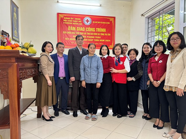 Bàn giao công trình sửa chữa nhà Chữ Thập đỏ tại Ngọc Hà, Ba Đình, Hà Nội