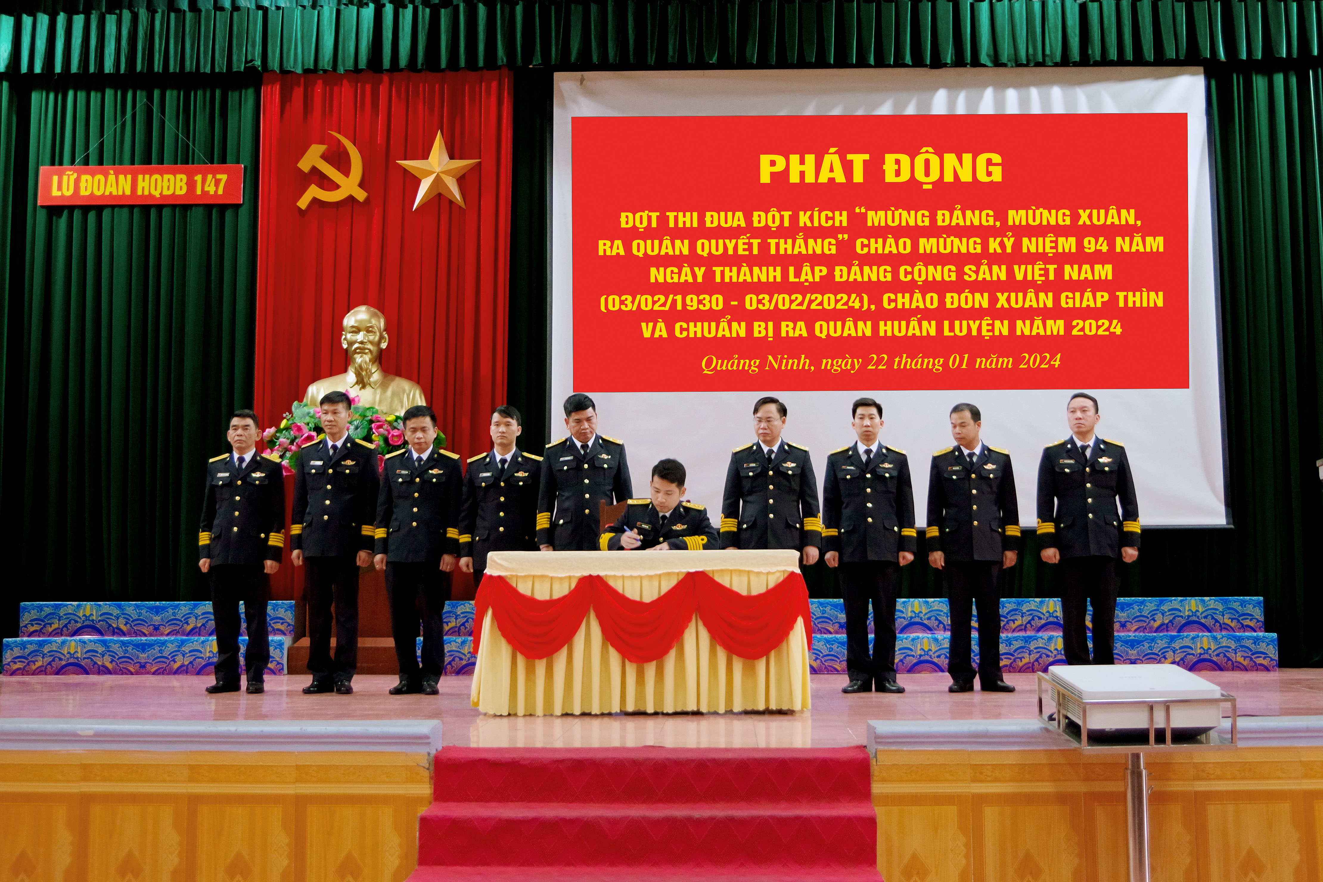 Lữ đoàn 147 Thi đua chào mừng kỷ niệm 94 năm Ngày thành lập Đảng