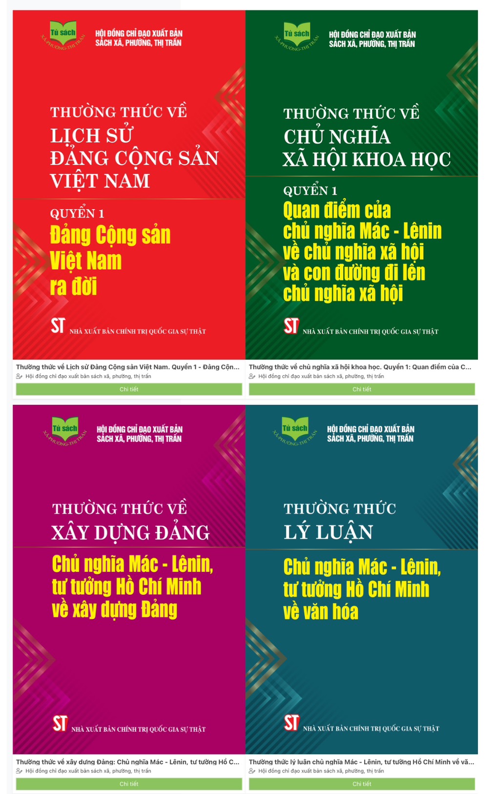 Triển khai Đề án trang bị sách cho cơ sở, nâng cao kiến thức cho cán bộ, đảng viên và nhân dân