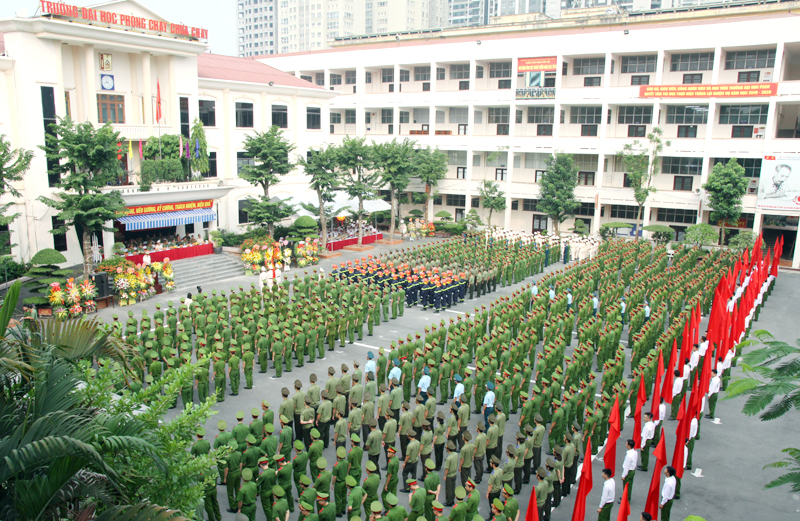 Hai trường đại học Công an nhân dân được tổ chức đào tạo trình độ trung cấp