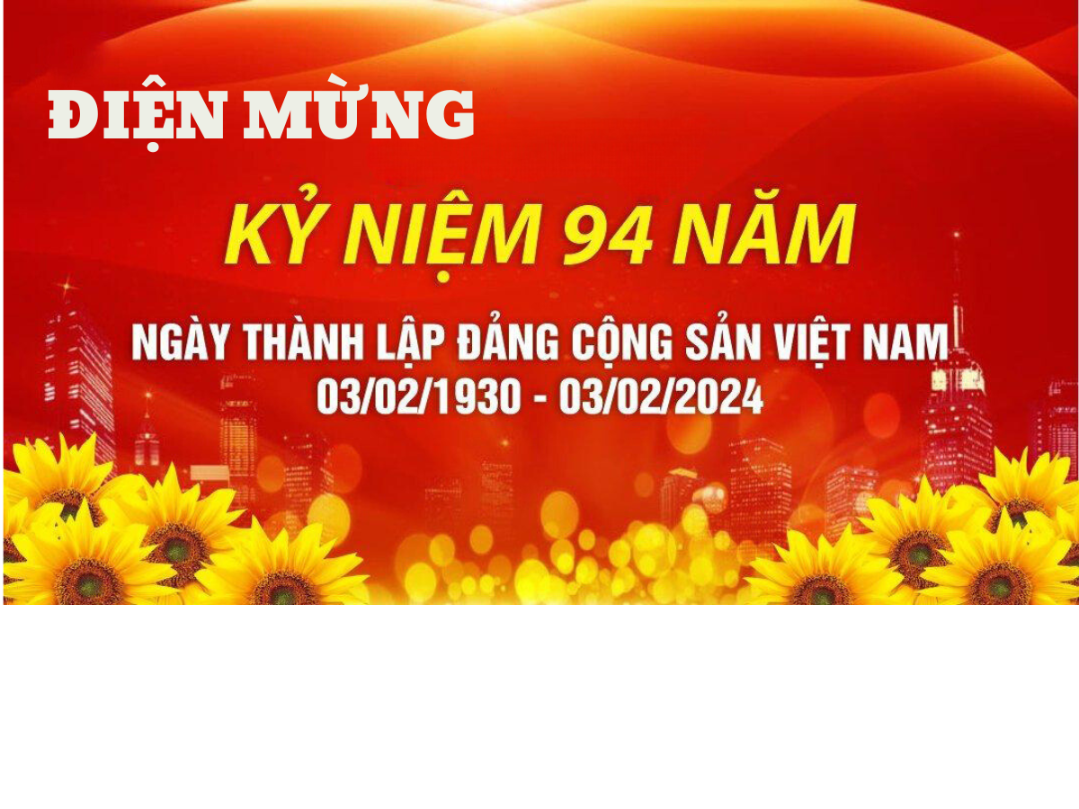 Điện mừng 94 năm Ngày thành lập Đảng Cộng sản Việt Nam