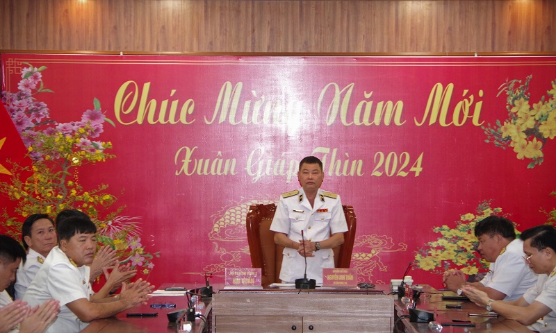 Chúc tết trực tuyến các đơn vị và các nhà giàn, tàu trực trên biển