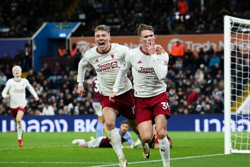 Vòng 24 giải Ngoại hạng Anh Man United thắng nghẹt thở Aston Villa