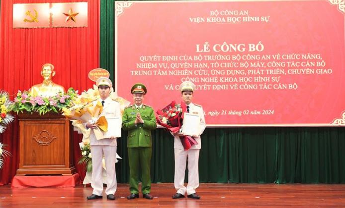 Ra mắt Trung tâm Nghiên cứu, ứng dụng, phát triển và chuyển giao công nghệ khoa học hình sự