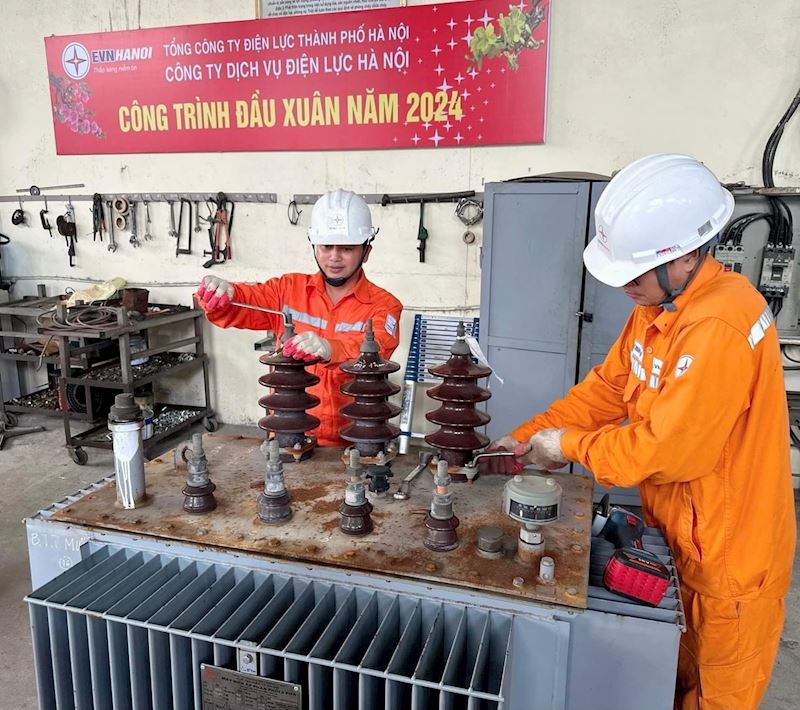 EVNHANOI thi công gần 40 công trình cải tạo, nâng cấp lưới điện
