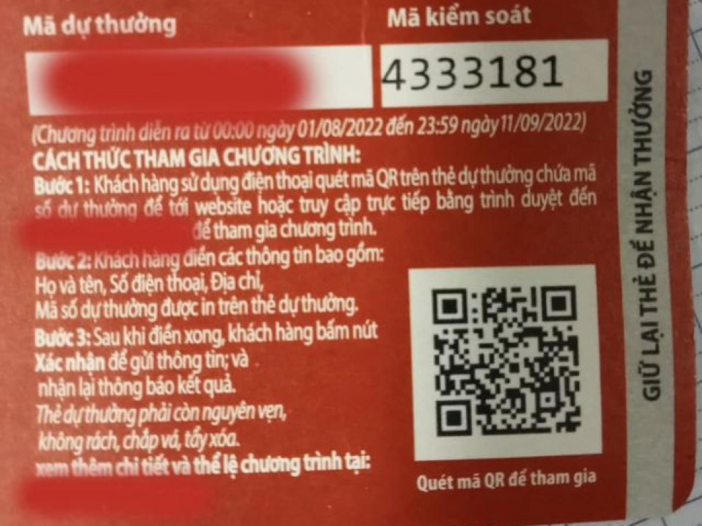 Cảnh giác với tội phạm lừa đảo bằng phiếu cào trúng thưởng