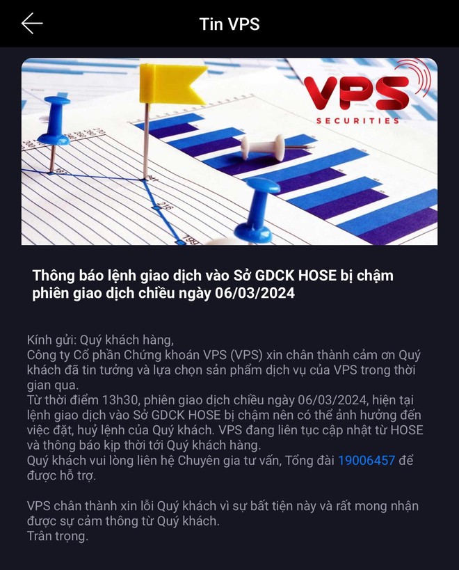 HOSE chưa tìm ra nguyên nhân lỗi kết nối hệ thống phiên giao dịch chiều 6 3