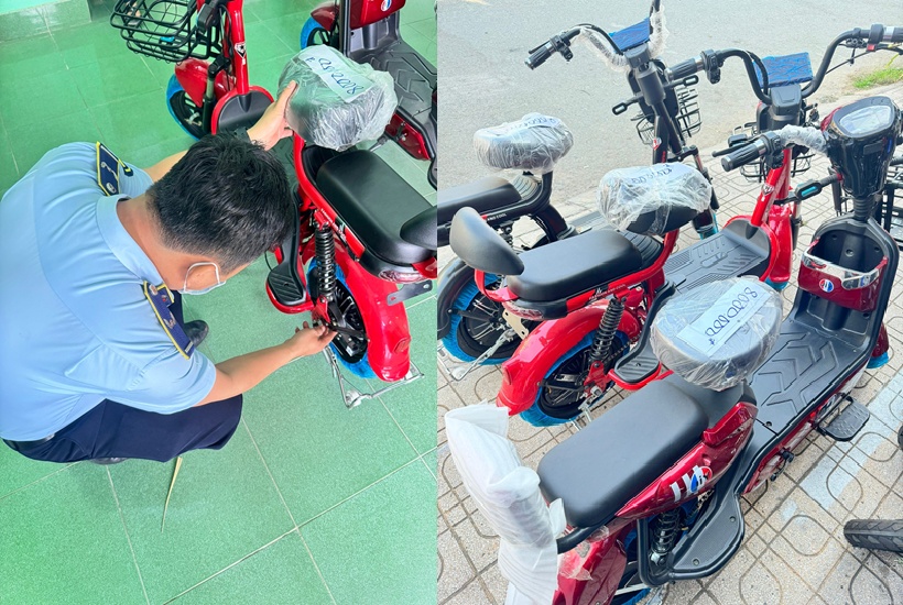 Đồng Tháp Xử phạt hộ kinh doanh xe đạp điện không rõ nguồn gốc
