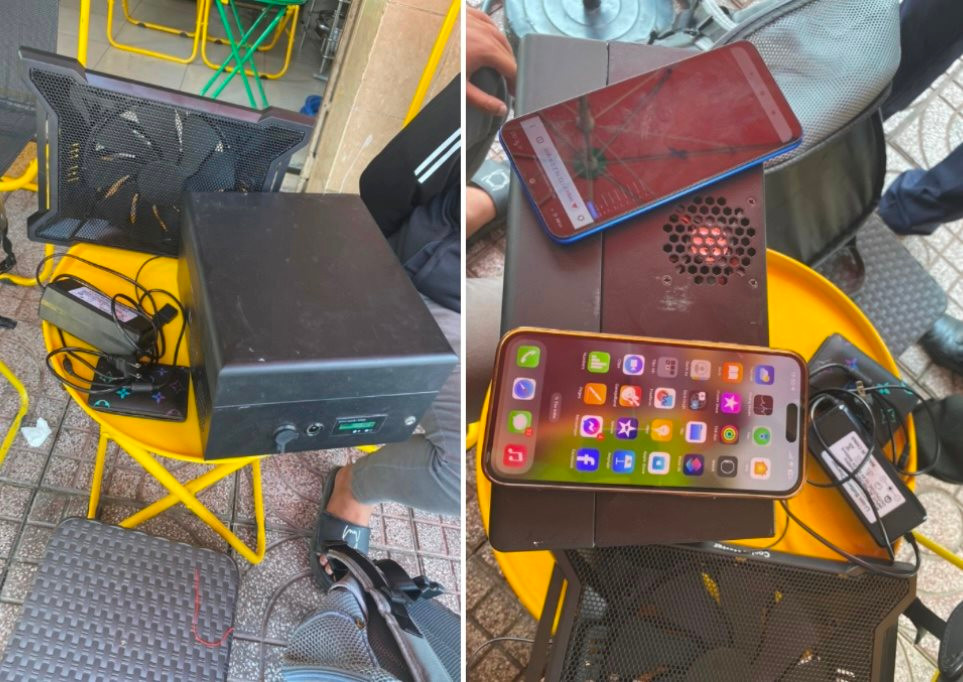 Tiếp tục bắt giữ đối tượng dùng trạm BTS giả phát tán tin nhắn lừa đảo