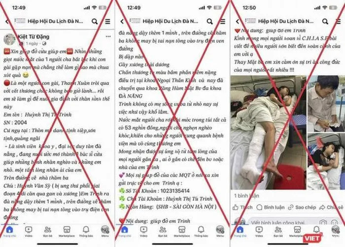 Giả mạo kêu gọi giúp bệnh nhân nghèo để chiếm đoạt tiền từ thiện