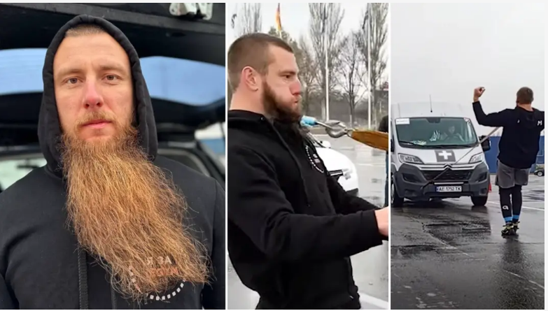 Võ sĩ Ukraine dùng râu, cổ và răng phá kỷ lục thế giới