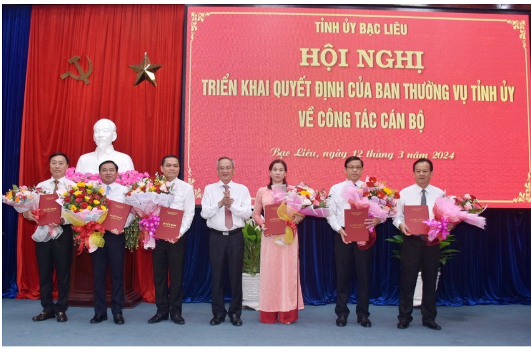 Bạc Liêu Điều động, bổ nhiệm nhiều cán bộ chủ chốt
