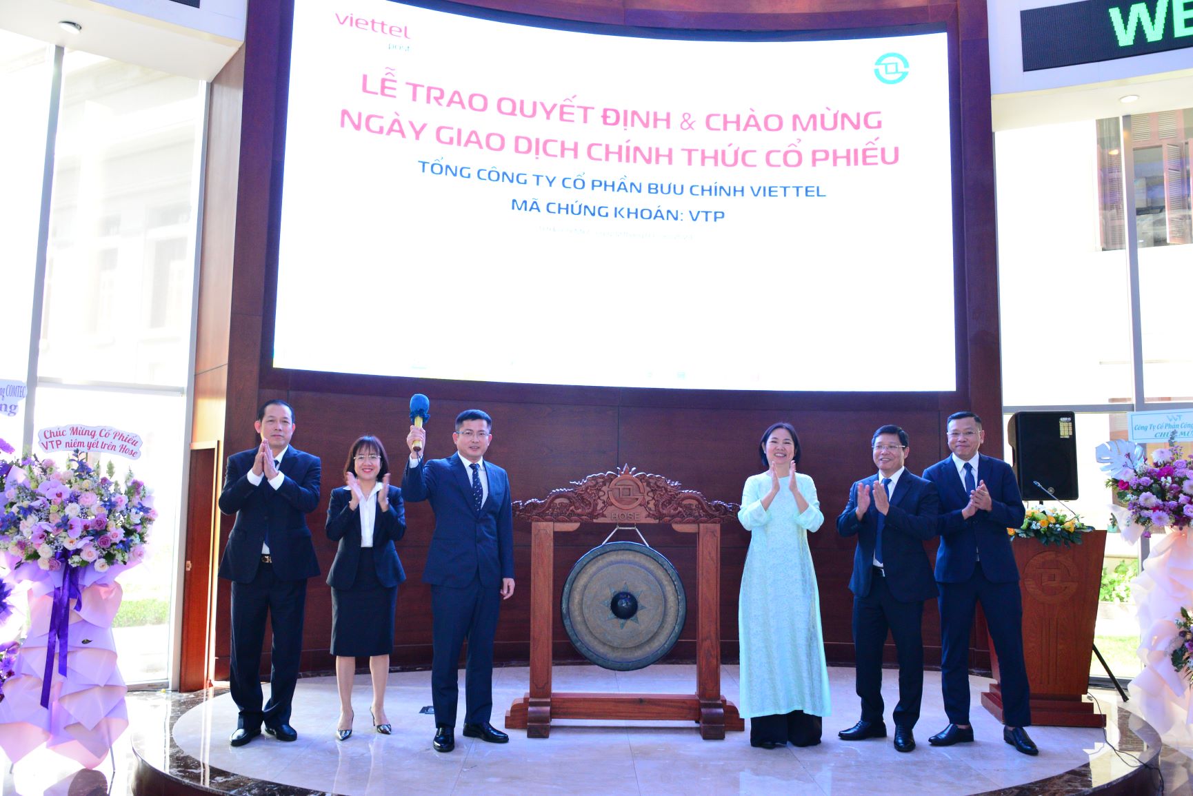 Cổ phiếu VTP chính thức giao dịch trên sàn HOSE