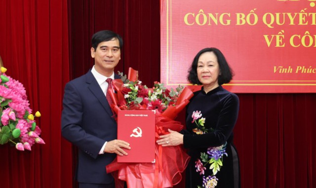 Điều động, phân công đồng chí Dương Văn An giữ chức Bí thư Tỉnh ủy Vĩnh Phúc