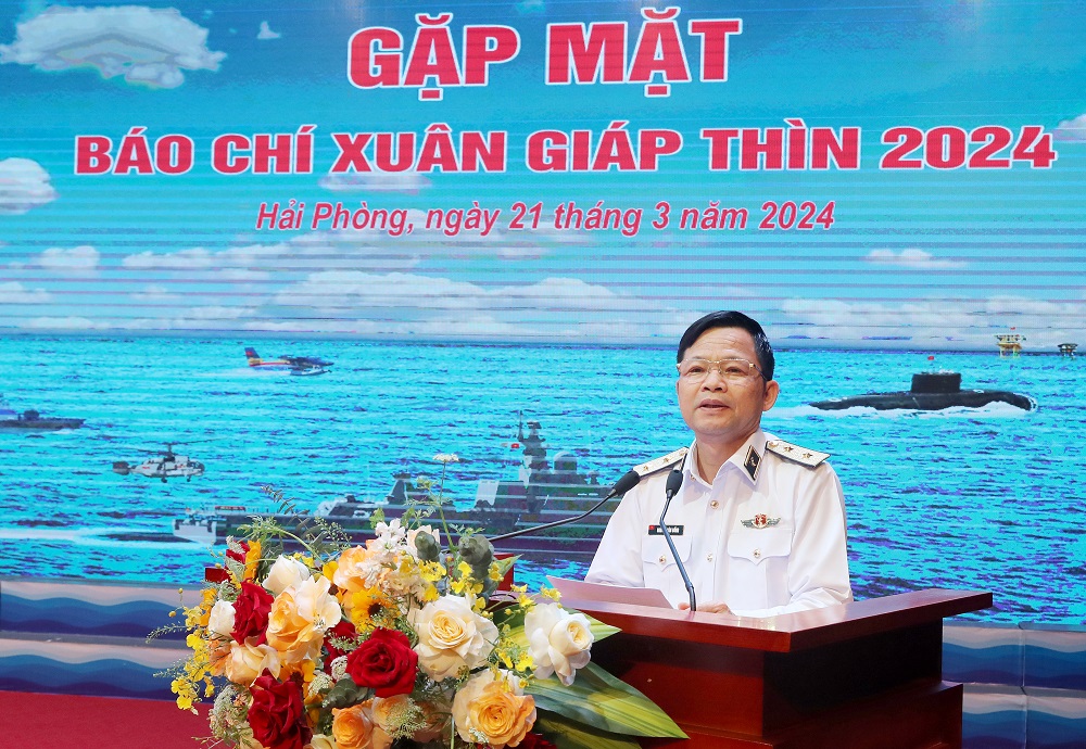 Quân chủng Hải quân gặp mặt báo chí Xuân Giáp Thìn 2024