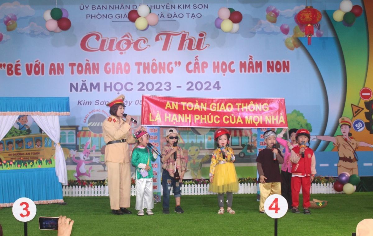 Nhiều địa phương tổ chức Hội thi “An toàn giao thông cấp học mầm non
