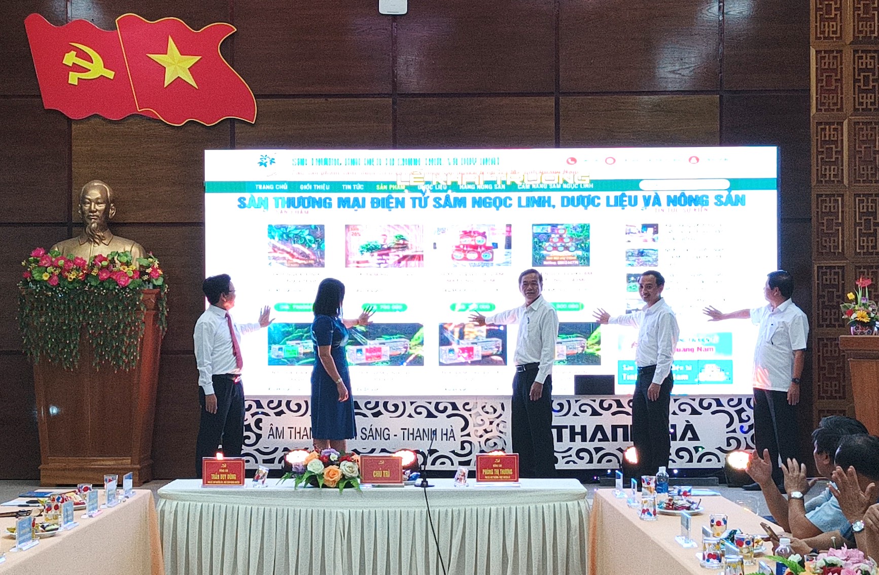 Khai trương Sàn thương mại điện tử sâm, dược liệu và hàng nông sản Nam Trà My
