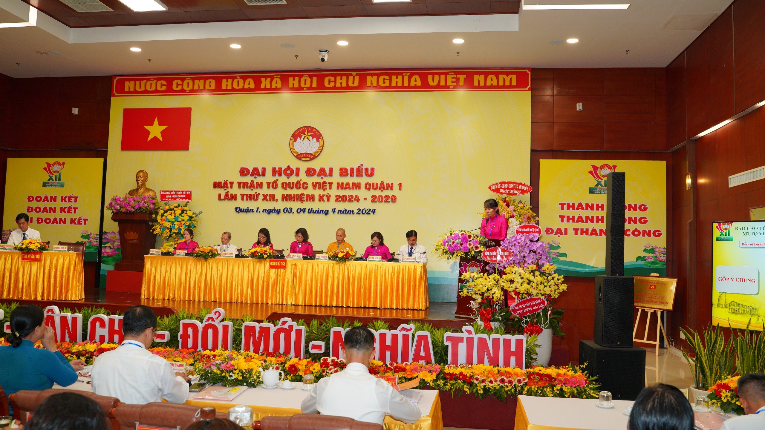 Bế mạc Đại hội đại biểu Mặt trận Tổ quốc Việt Nam Quận 1 lần thứ XII