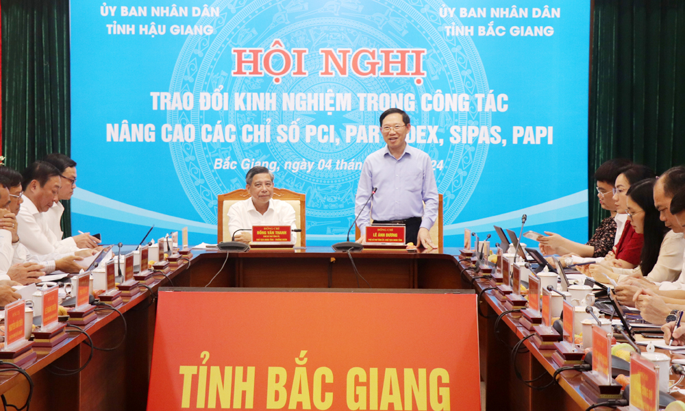 Hai tỉnh Bắc Giang, Hậu Giang chia sẻ kinh nghiệm cải cách hành chính, nâng cao chỉ số năng lực cạnh tranh