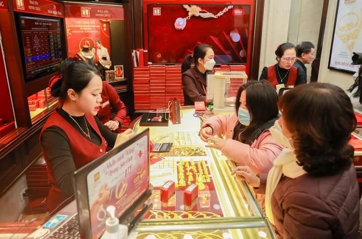 Giá vàng trong nước đồng loạt lập đỉnh trong ngày 9 4