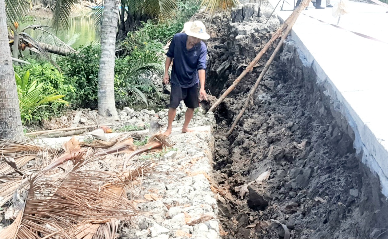 Bạc Liêu Sụt lún gây ảnh hưởng lớn đến đời sống sản xuất của người dân